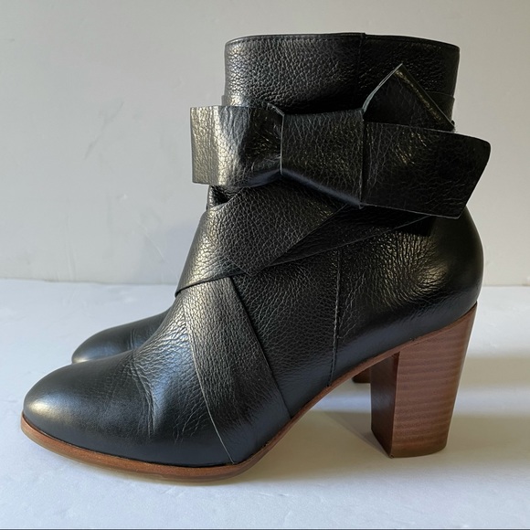 kate Spade New York Tracee Leather Bow Bootie - Picture 2 of 11